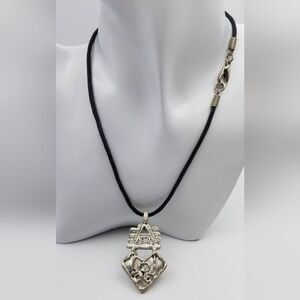 Ethiopian cross sterling silver‎ pendant necklace
